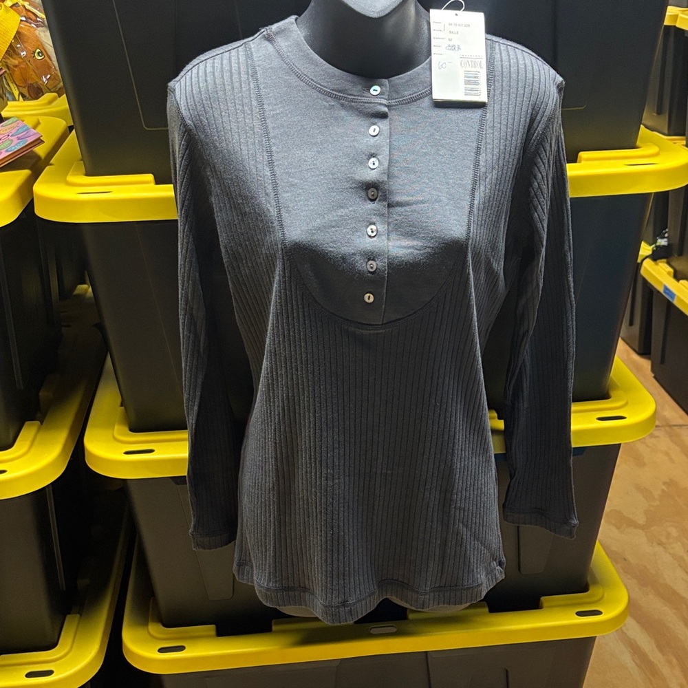 Stylish Gray Button Down Shirt